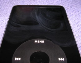 iPod surface during Brasso polish